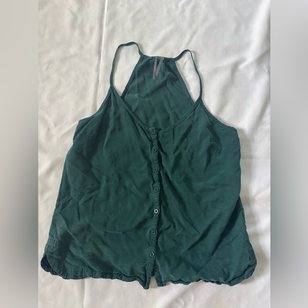 Teal Button Down Tank Size XS Anthro